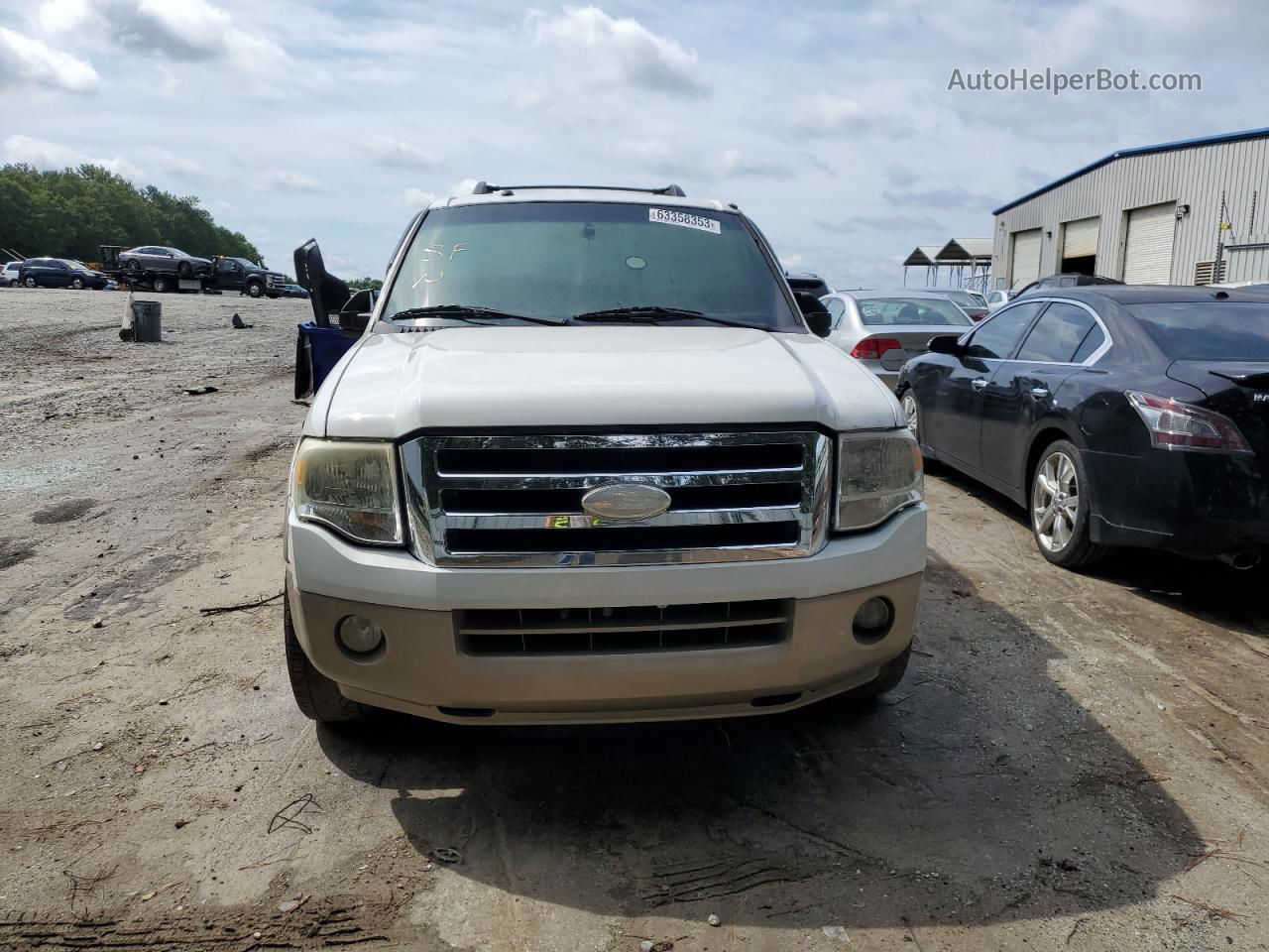 2007 Ford Expedition El Eddie Bauer Белый vin: 1FMFK17537LA21411