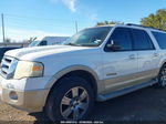 2007 Ford Expedition El Eddie Bauer White vin: 1FMFK17537LA51704