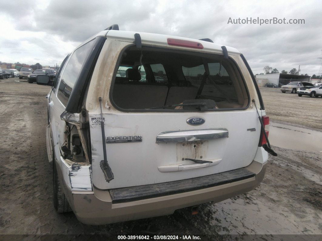 2007 Ford Expedition El Eddie Bauer White vin: 1FMFK17547LA18050