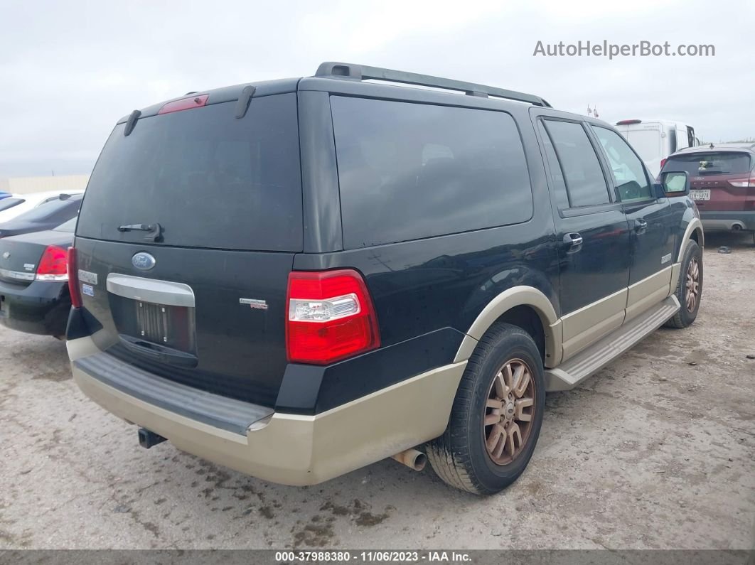 2007 Ford Expedition El Eddie Bauer Black vin: 1FMFK17557LA73834