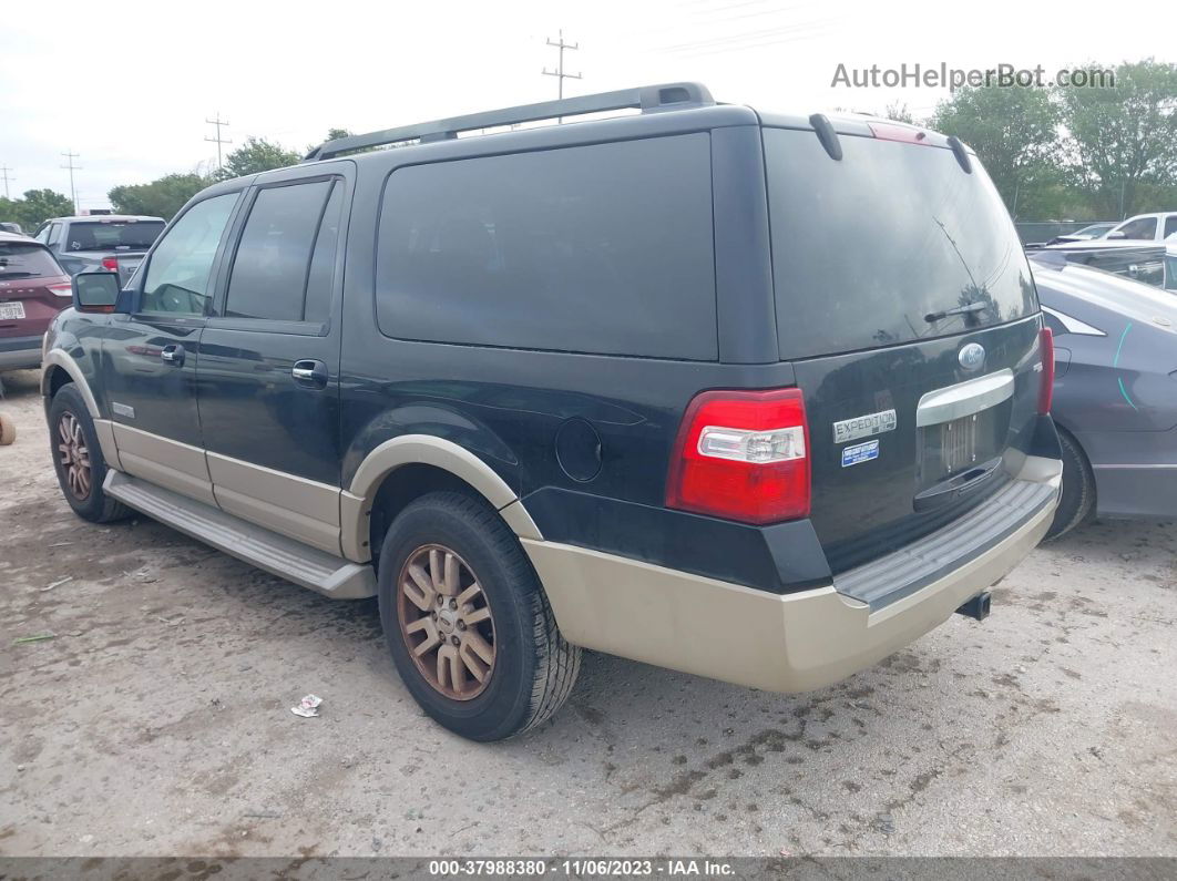 2007 Ford Expedition El Eddie Bauer Black vin: 1FMFK17557LA73834