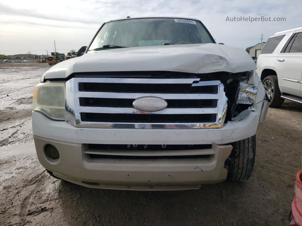 2008 Ford Expedition El Eddie Bauer White vin: 1FMFK17558LA21850