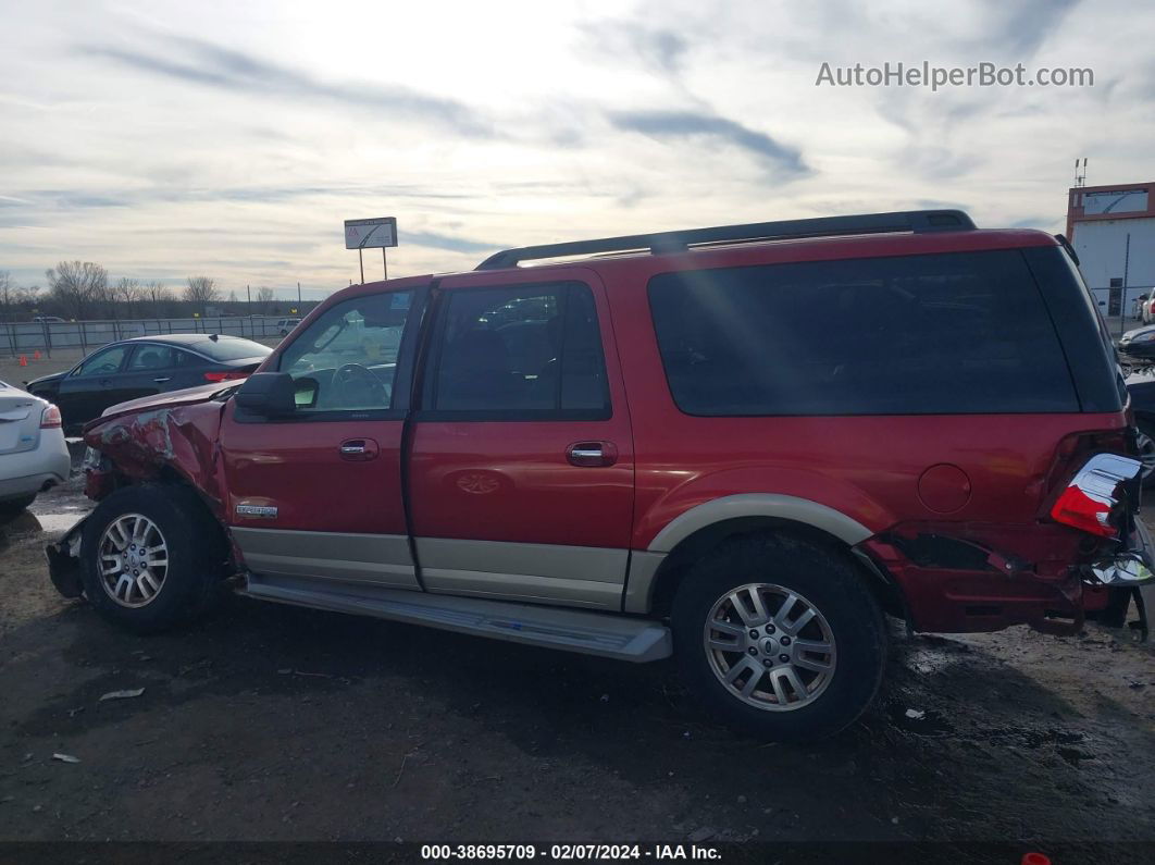 2007 Ford Expedition El Eddie Bauer Red vin: 1FMFK17577LA23288