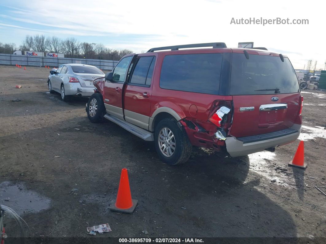 2007 Ford Expedition El Eddie Bauer Red vin: 1FMFK17577LA23288