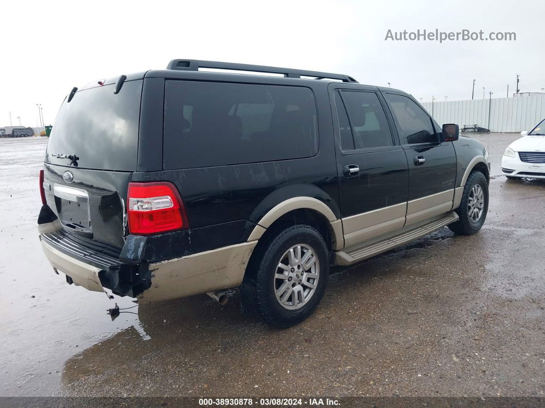 2007 Ford Expedition El Eddie Bauer Black vin: 1FMFK17577LA46618