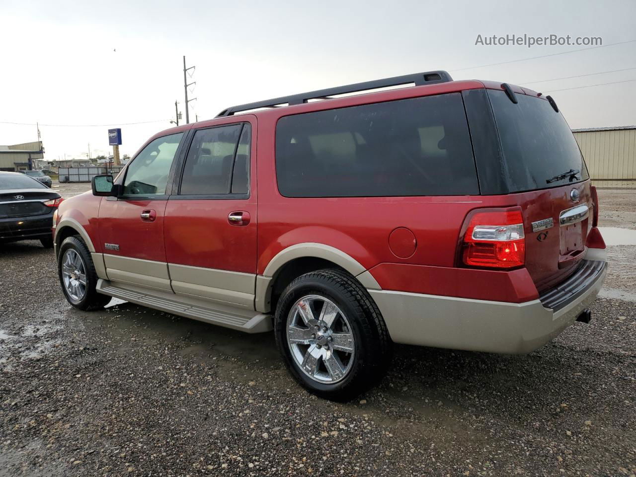 2007 Ford Expedition El Eddie Bauer Red vin: 1FMFK17577LA81997