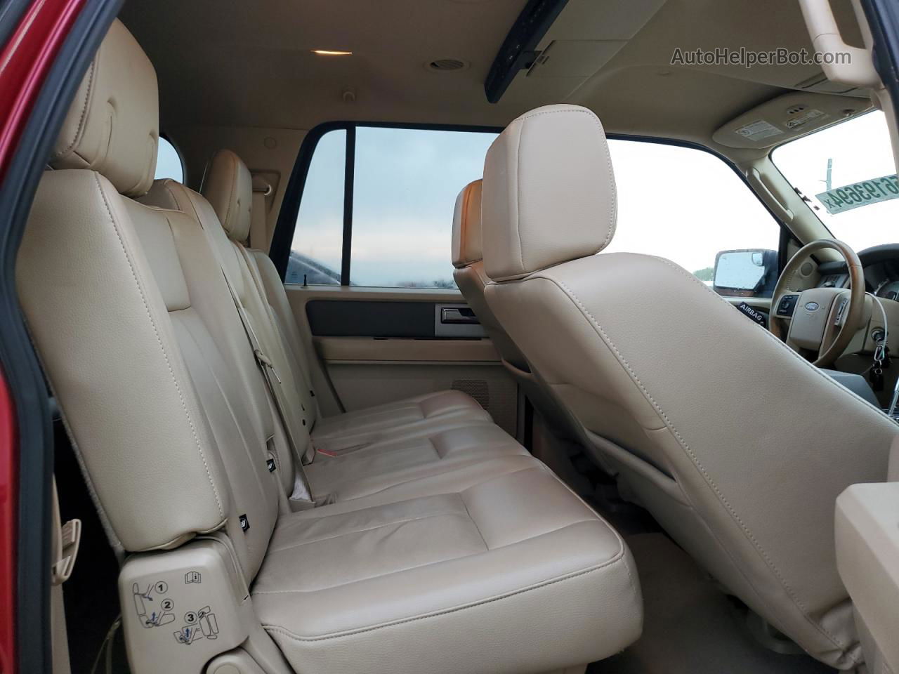 2007 Ford Expedition El Eddie Bauer Red vin: 1FMFK17577LA81997