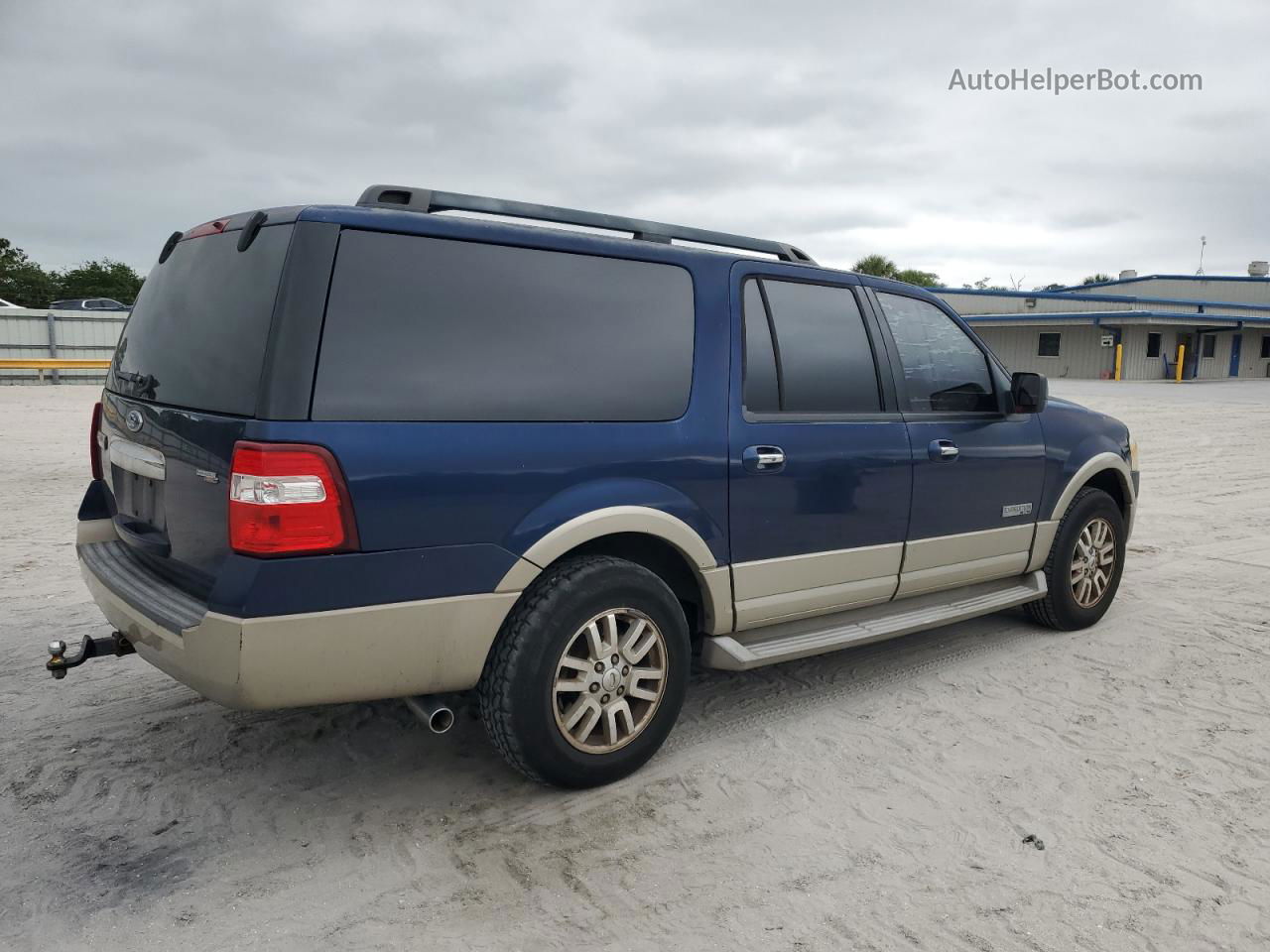 2008 Ford Expedition El Eddie Bauer Blue vin: 1FMFK17578LA75165