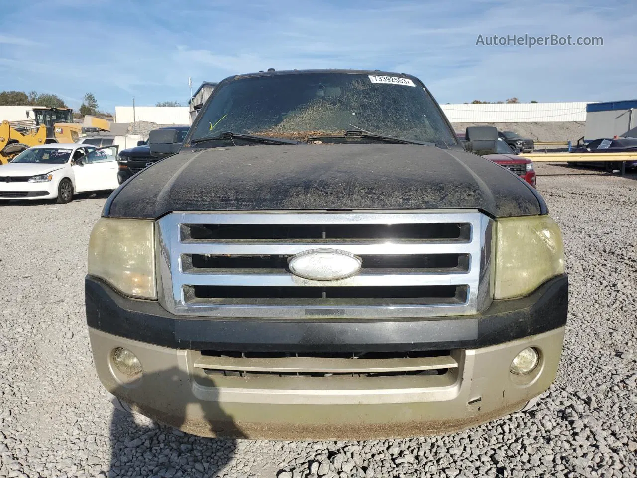 2007 Ford Expedition El Eddie Bauer Black vin: 1FMFK17587LA17483