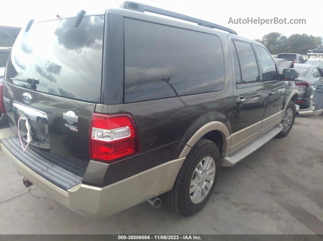 2008 Ford Expedition El King Ranch Dark Brown vin: 1FMFK17588LA20370