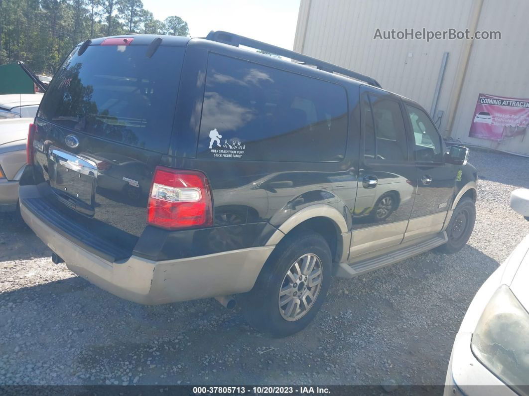 2007 Ford Expedition El Eddie Bauer Черный vin: 1FMFK175X7LA10244