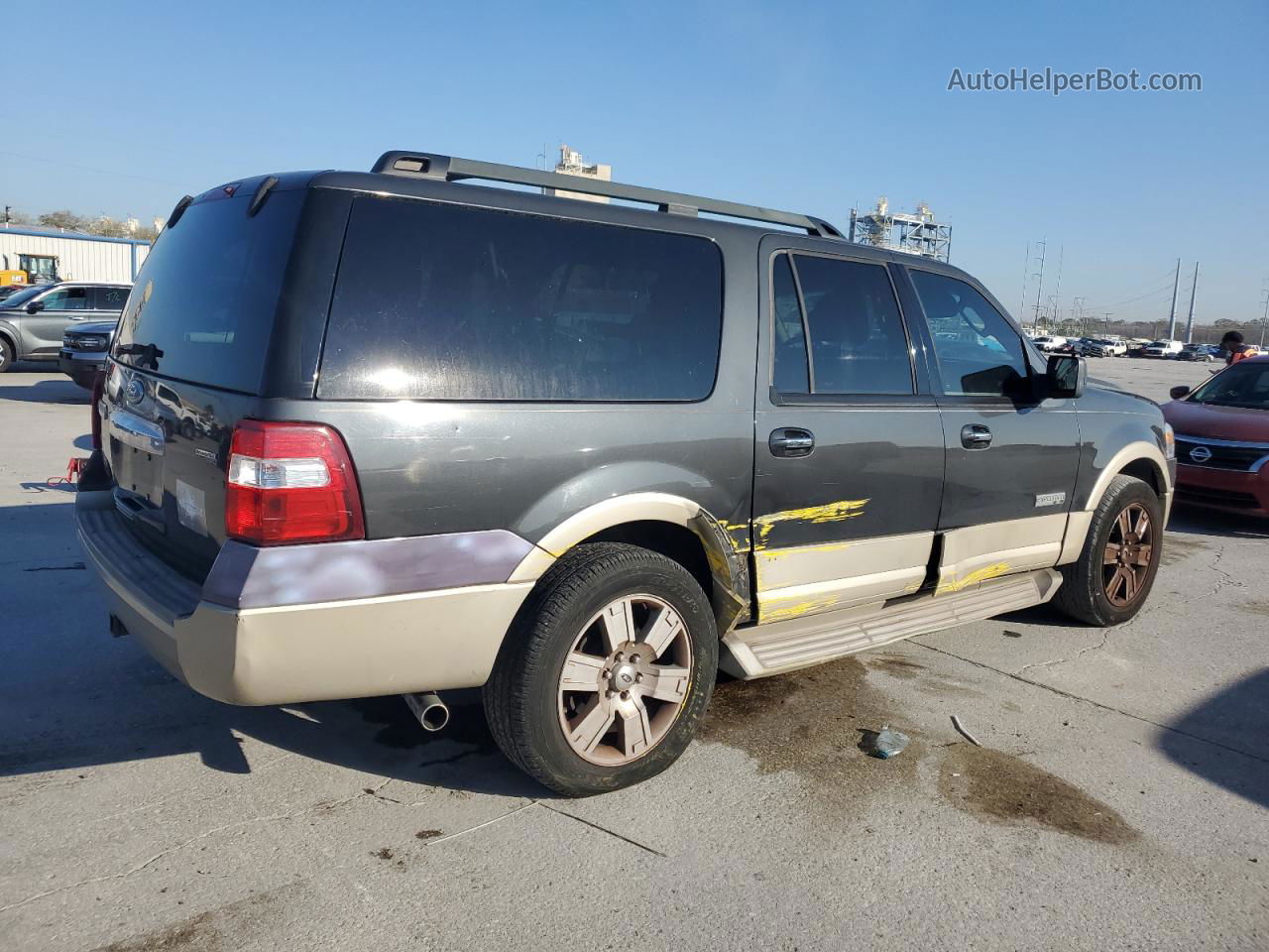 2007 Ford Expedition El Eddie Bauer Бирюзовый vin: 1FMFK175X7LA11975