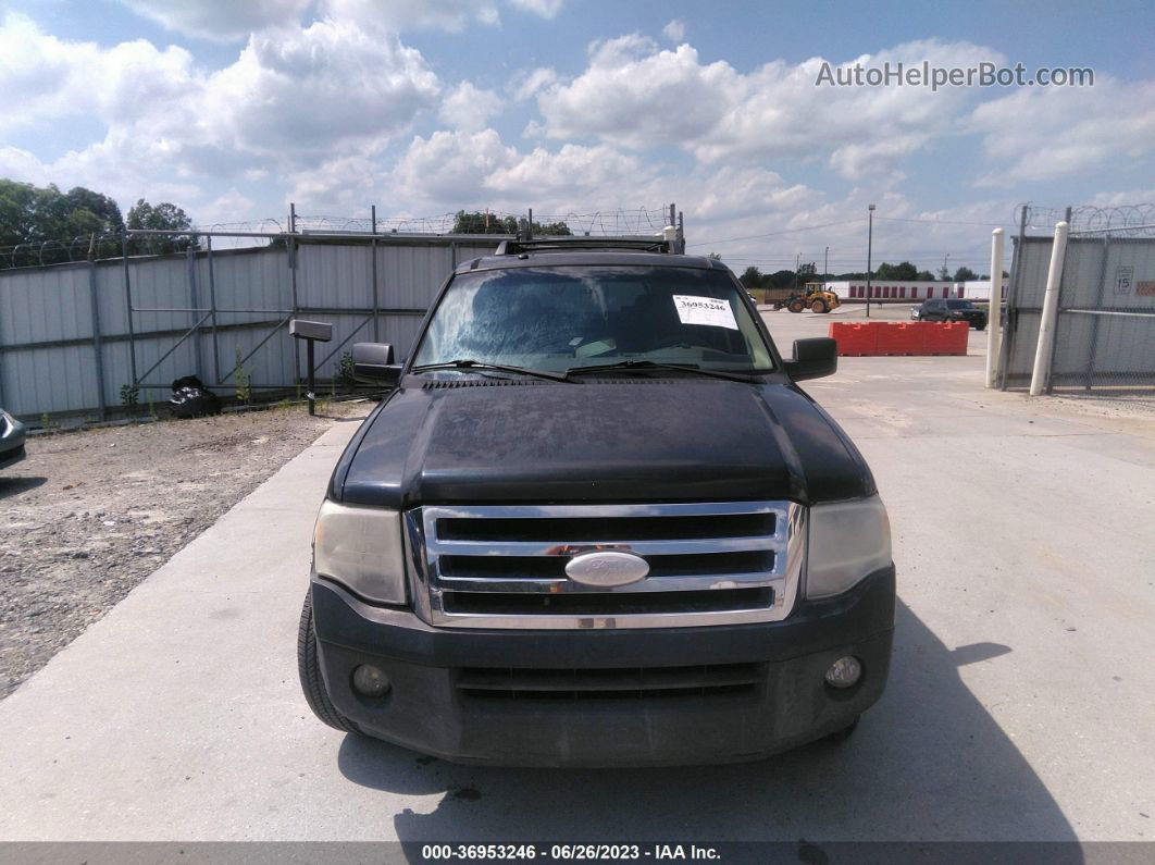 2007 Ford Expedition El Eddie Bauer Black vin: 1FMFK175X7LA20739