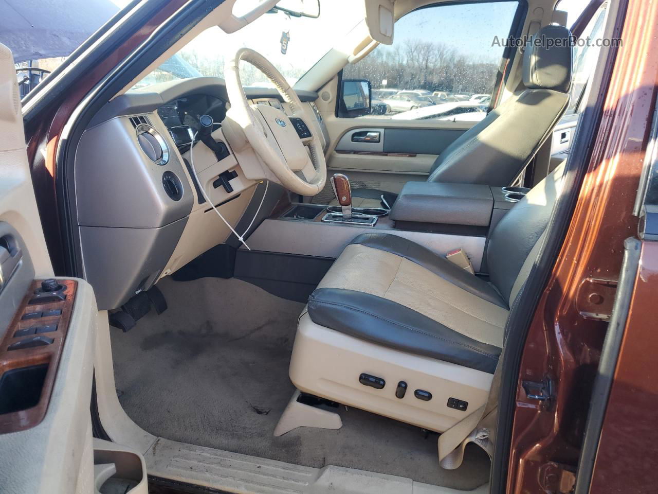 2007 Ford Expedition El Eddie Bauer Brown vin: 1FMFK175X7LA20966