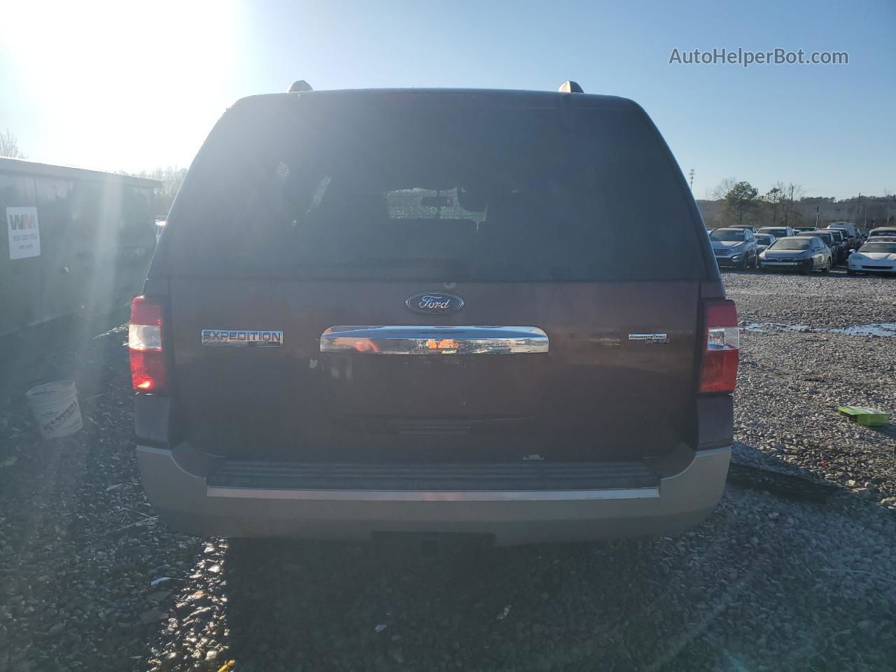 2007 Ford Expedition El Eddie Bauer Brown vin: 1FMFK175X7LA20966