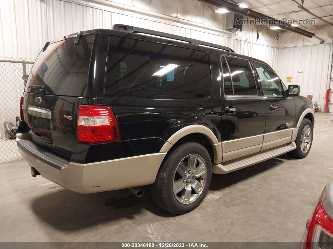 2007 Ford Expedition El Eddie Bauer Black vin: 1FMFK18507LA17072