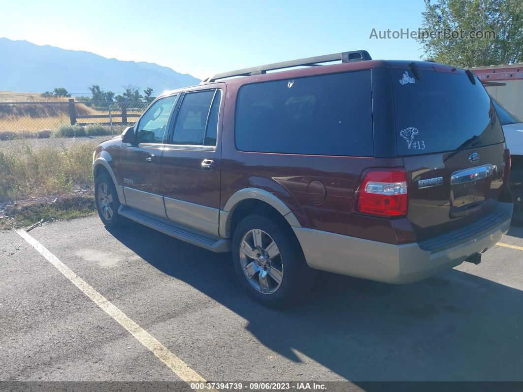 2007 Ford Expedition El Eddie Bauer Red vin: 1FMFK18507LA26760