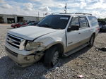 2007 Ford Expedition El Eddie Bauer White vin: 1FMFK18507LA80303