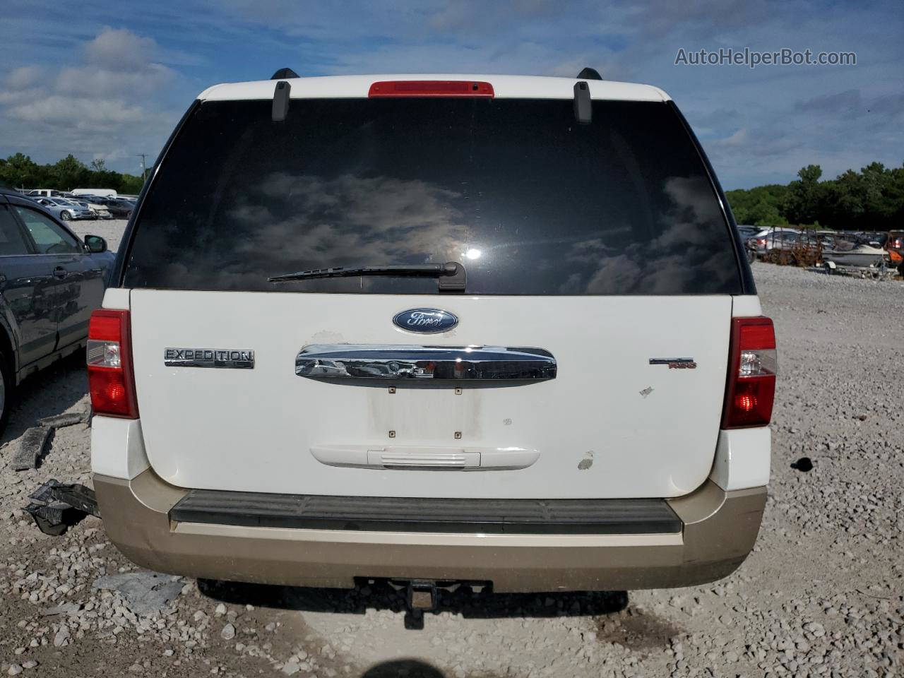 2007 Ford Expedition El Eddie Bauer White vin: 1FMFK18507LA80303