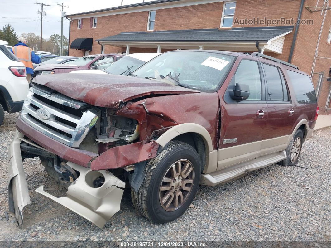 2007 Ford Expedition El Eddie Bauer Burgundy vin: 1FMFK18517LA52333