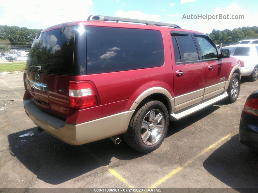 2007 Ford Expedition El Eddie Bauer Red vin: 1FMFK18527LA05005