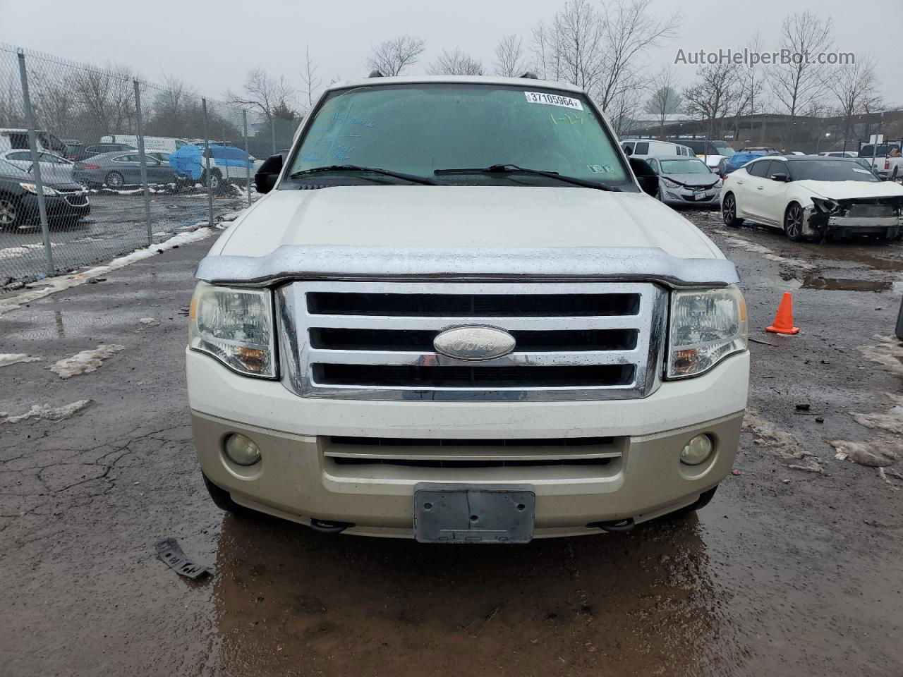 2008 Ford Expedition El Eddie Bauer White vin: 1FMFK18528LA19150