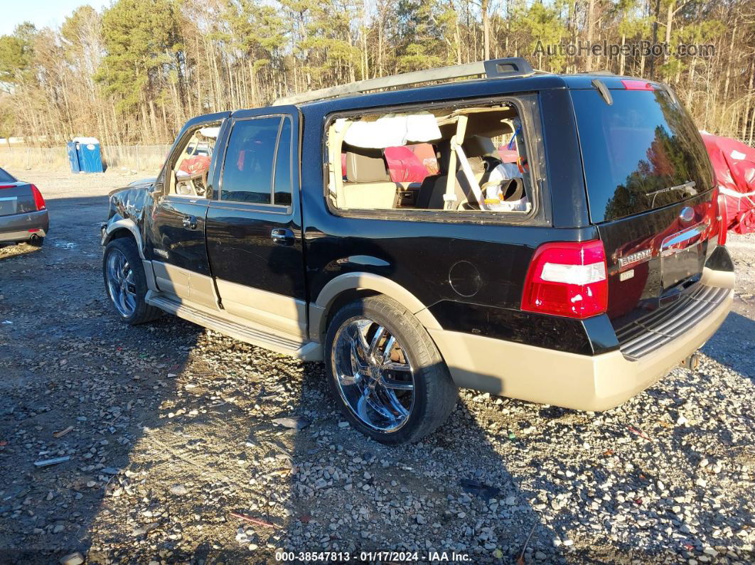 2007 Ford Expedition El Eddie Bauer Blue vin: 1FMFK18537LA63771