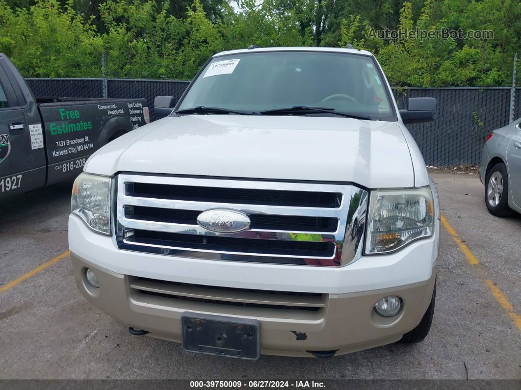 2007 Ford Expedition El Eddie Bauer White vin: 1FMFK18547LA50303