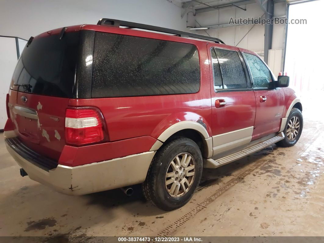 2007 Ford Expedition El Eddie Bauer Red vin: 1FMFK18557LA86372