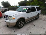 2007 Ford Expedition El Eddie Bauer White vin: 1FMFK18567LA44454