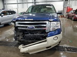 2008 Ford Expedition El Eddie Bauer Blue vin: 1FMFK18568LA59456