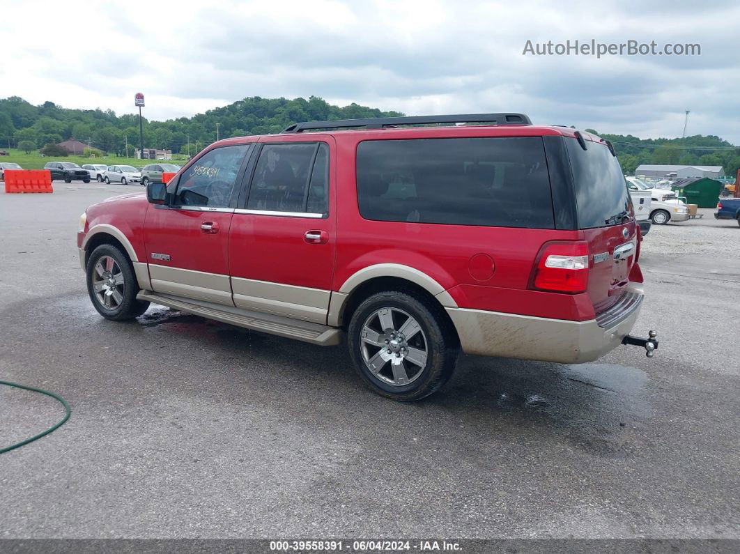 2007 Ford Expedition El Eddie Bauer Красный vin: 1FMFK18577LA04271