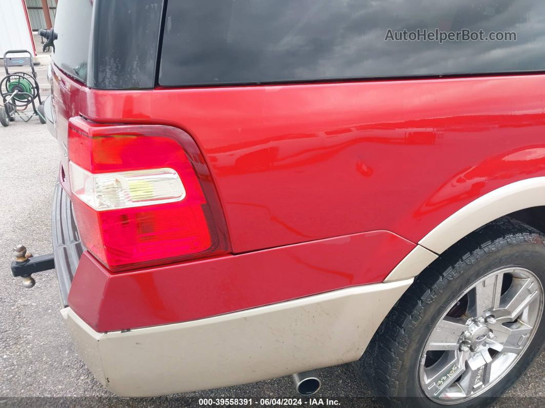 2007 Ford Expedition El Eddie Bauer Red vin: 1FMFK18577LA04271