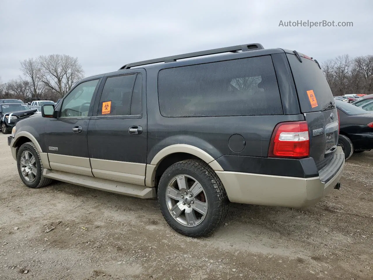 2007 Ford Expedition El Eddie Bauer Черный vin: 1FMFK18587LA31768