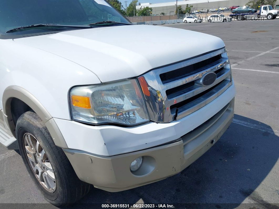 2007 Ford Expedition El Eddie Bauer White vin: 1FMFK18597LA06331