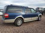 2007 Ford Expedition El Eddie Bauer Blue vin: 1FMFK18597LA40396