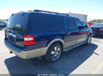 2007 Ford Expedition El Eddie Bauer Blue vin: 1FMFK18597LA70045