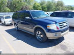 2007 Ford Expedition El Eddie Bauer Blue vin: 1FMFK18597LA70045