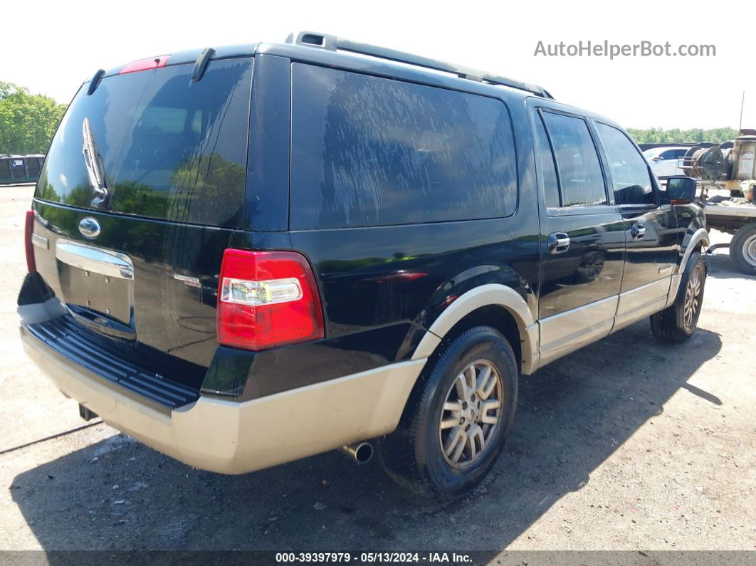 2007 Ford Expedition El Eddie Bauer Black vin: 1FMFK185X7LA18116