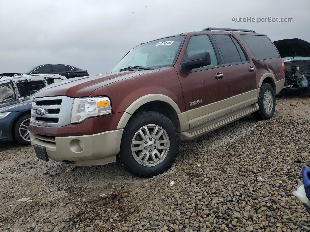 2007 Ford Expedition El Eddie Bauer Two Tone vin: 1FMFK185X7LA43761