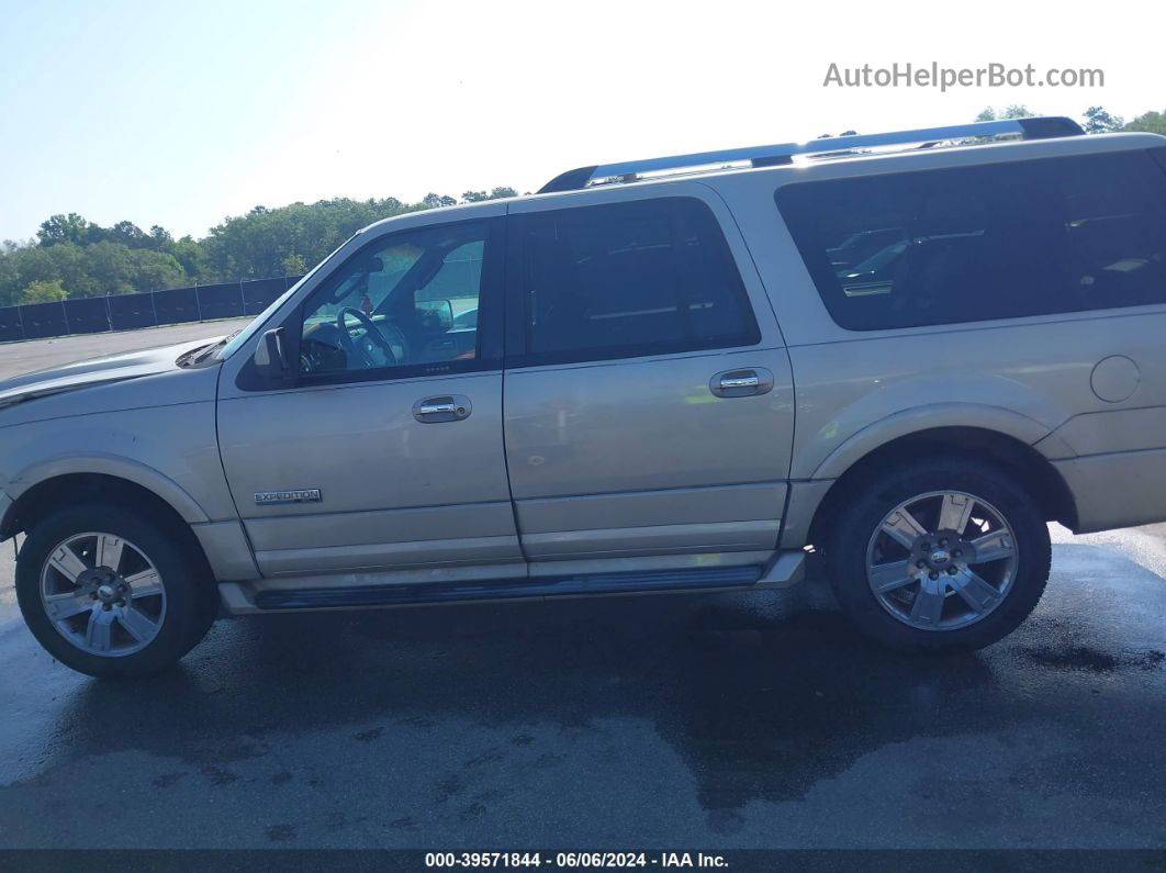 2007 Ford Expedition El Limited Beige vin: 1FMFK19507LA41273