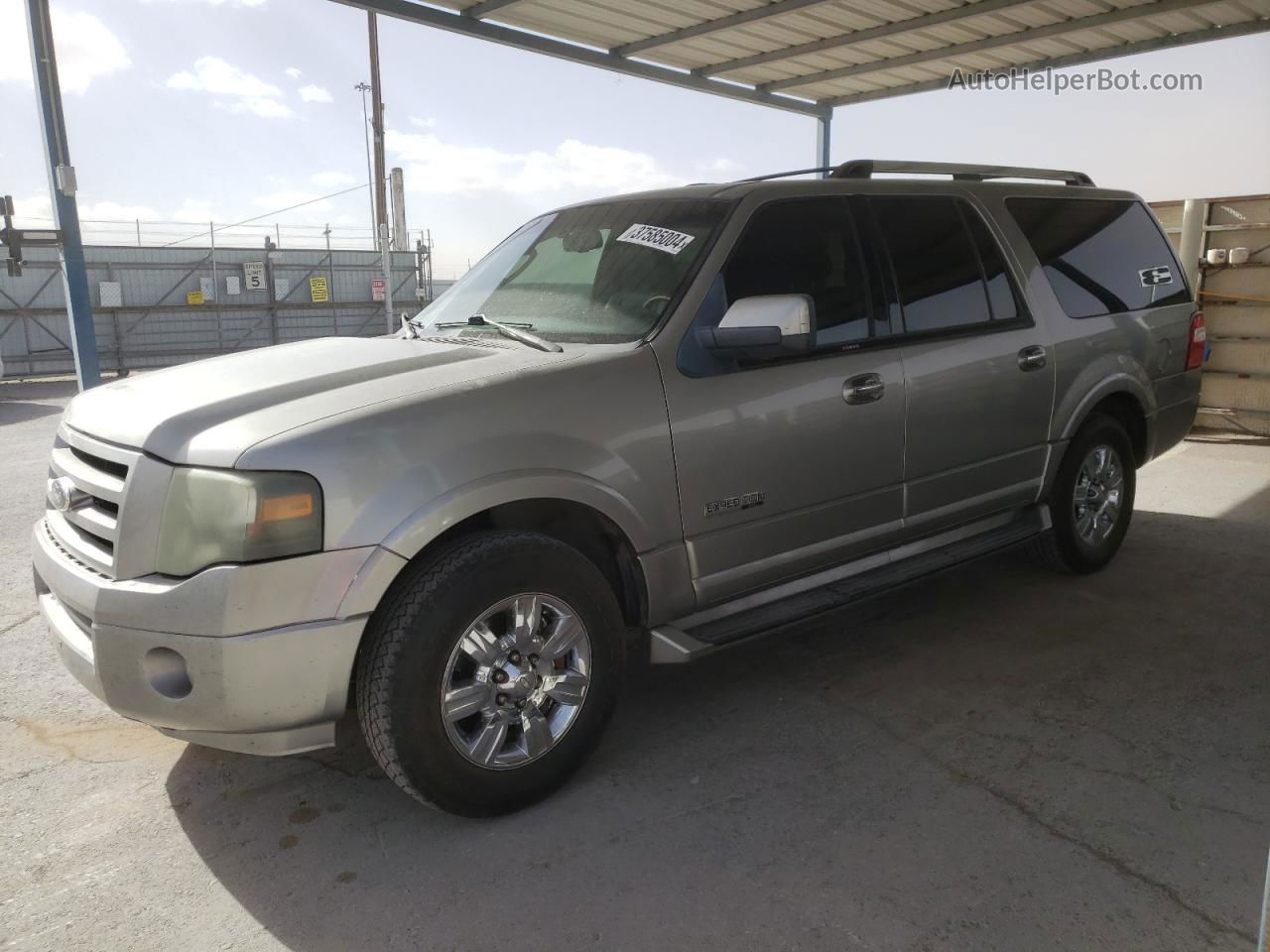 2008 Ford Expedition El Limited Gray vin: 1FMFK19508LA61458