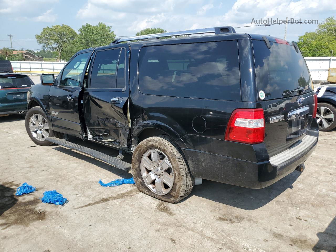 2008 Ford Expedition El Limited Black vin: 1FMFK19508LA80947