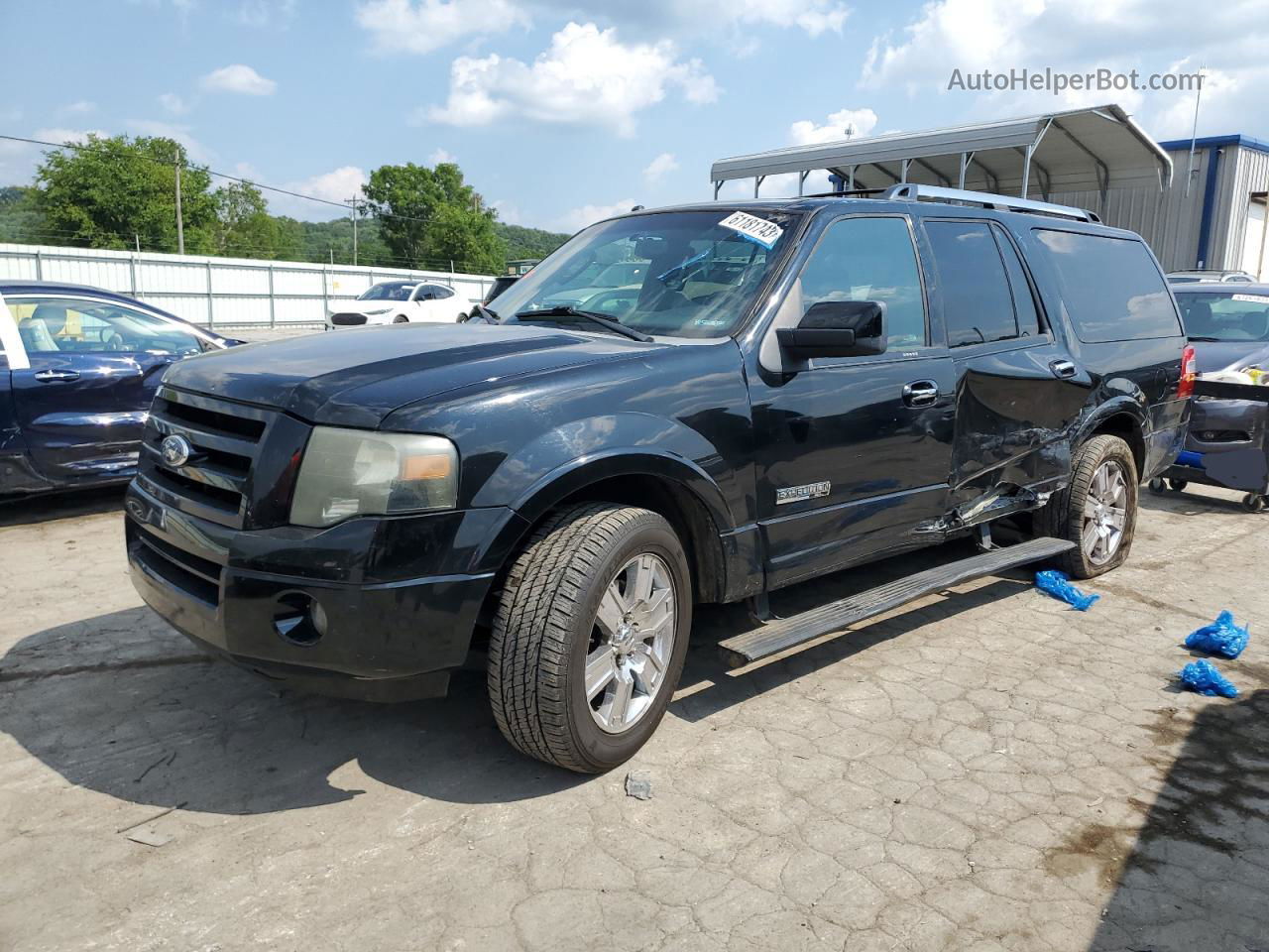 2008 Ford Expedition El Limited Black vin: 1FMFK19508LA80947