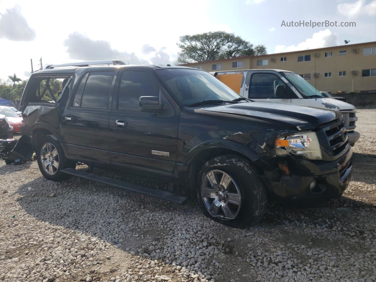 2008 Ford Expedition El Limited Black vin: 1FMFK19518LA57984