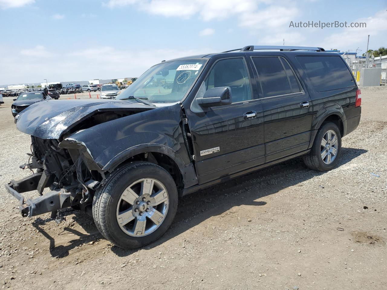 2008 Ford Expedition El Limited Black vin: 1FMFK19528LA48114