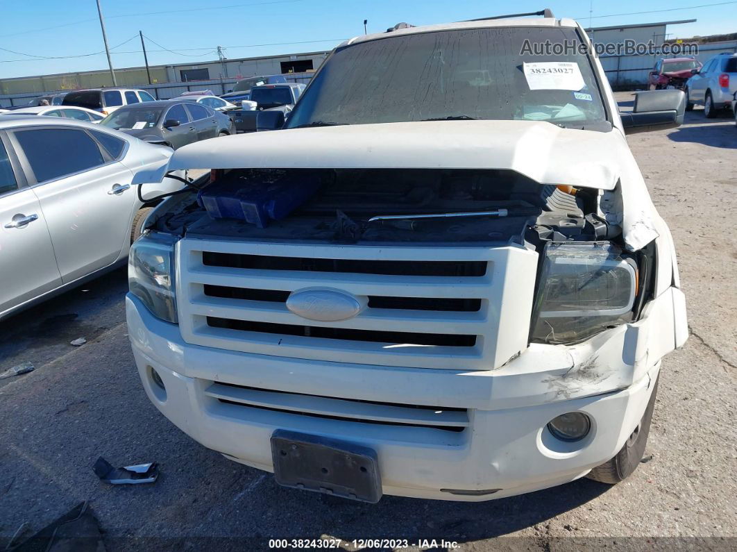 2007 Ford Expedition El Limited White vin: 1FMFK19537LA54437