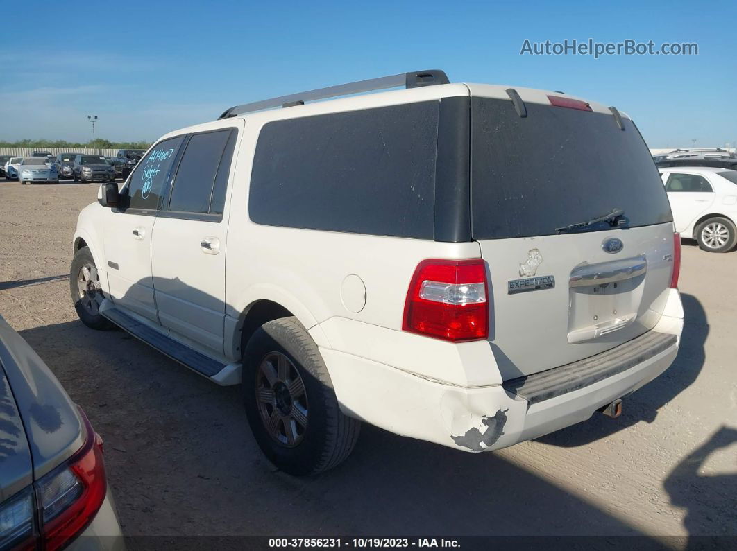 2007 Ford Expedition El Limited White vin: 1FMFK19557LA04607