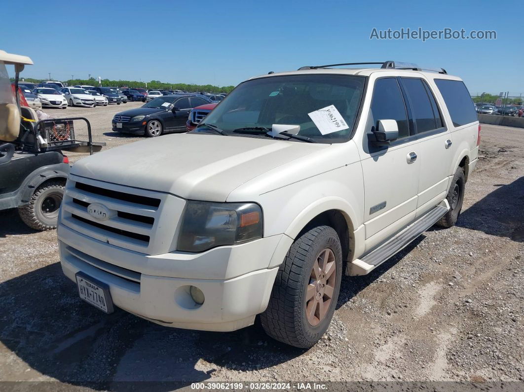 2007 Ford Expedition El Limited White vin: 1FMFK19557LA07961