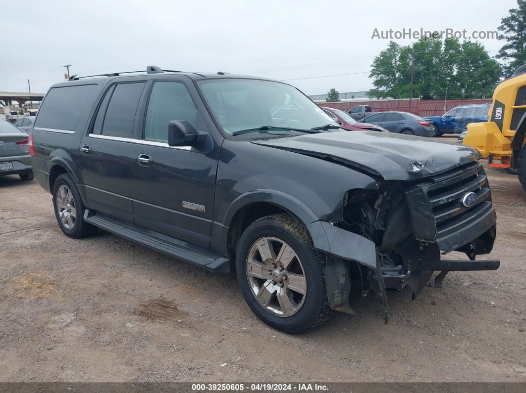 2007 Ford Expedition El Limited Gray vin: 1FMFK19557LA13033